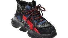 Ghete negre GRYXX 37878 din piele naturala pentru femei