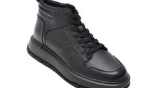Ghete negre GRYXX 63592 din piele naturala