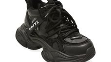 Ghete negre GRYXX 75618 din piele ecologica pentru femei