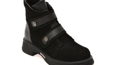 Ghete negre GRYXX 902724 din piele intoarsa pentru femei