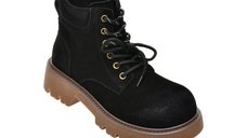 Ghete negre GRYXX din piele intoarsa, model 258837