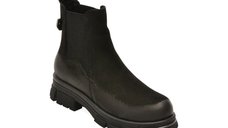 Ghete negre GRYXX, model 102953, din nabuc pentru sezonul rece