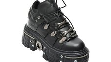 Ghete negre GRYXX YQ081 din piele ecologica pentru femei