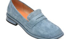 Mocasini GRYXX A599 albastri din piele intoarsa pentru femei