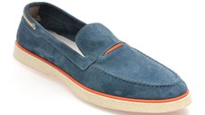 Mocasini GRYXX albastri, 33501, din piele intoarsa