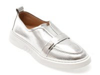 Mocasini GRYXX argintii, 195S03, din piele naturala - 1