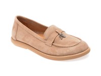 Mocasini GRYXX bej, 617871, din piele intoarsa - 1