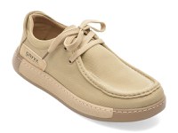 Mocasini GRYXX bej, 93662, din material textil - 1