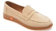Mocasini GRYXX bej, TG1899, din piele intoarsa