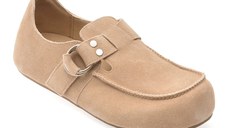 Mocasini GRYXX bej, Y25L722, din piele intoarsa