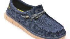 Mocasini GRYXX bleumarin, 40083, din material textil