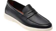 Mocasini GRYXX bleumarin, MU140, din piele naturala
