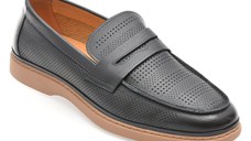 Mocasini GRYXX bleumarin, Y168, din piele naturala