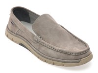 Mocasini GRYXX gri, M25Y16, din nabuc - 1