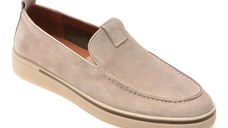 Mocasini GRYXX gri, MU151, din piele intoarsa