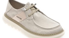 Mocasini GRYXX gri, T1119, din material textil