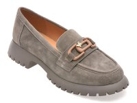 Mocasini GRYXX gri, V856G45, din piele intoarsa - 1