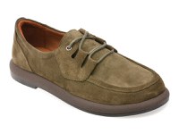 Mocasini GRYXX kaki, 1612900, din piele intoarsa - 1
