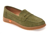 Mocasini GRYXX kaki, TG1899, din piele intoarsa - 1