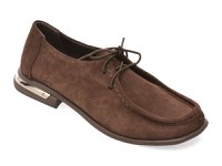 Mocasini GRYXX maro, 25308, din piele intoarsa - 1