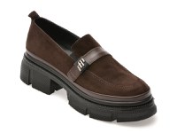 Mocasini GRYXX maro, 387340, din piele intoarsa - 1
