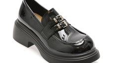 Mocasini GRYXX negri, 7021, din piele naturala lacuita