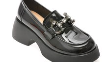 Mocasini GRYXX negri, 88170, din piele naturala lacuita