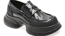 Mocasini GRYXX negri, CC01, din piele naturala lacuita