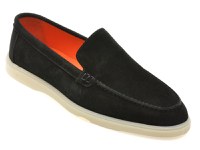 Mocasini GRYXX negri, LP100, din piele intoarsa - 1