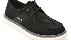 Mocasini GRYXX negri, T1119, din material textil
