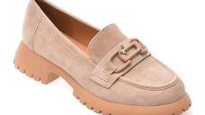 Mocasini GRYXX nude, V856G45, din piele intoarsa