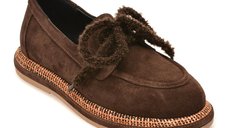 Mocasini maro GRYXX 3701216 din piele intoarsa