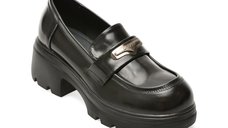 Mocasini negri din piele naturala GRYXX, model 1389