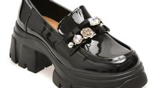 Mocasini Negri GRYXX 22376 din Piele Naturala Lacuita
