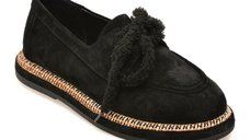 Mocasini negri GRYXX 3701216 din piele intoarsa
