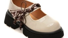 Pantofi casual GRYXX 5979 bej din piele naturala lacuita