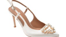Pantofi eleganti GRYXX albi, 21025, din material textil