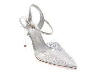 Pantofi eleganti GRYXX argintii, 64532, din piele naturala - 1