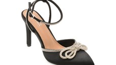 Pantofi eleganti GRYXX negri, 82945, din material textil