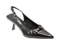 Pantofi eleganti GRYXX negri, C76, din piele naturala lacuita - 1