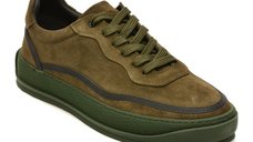 Pantofi GRYXX 17121 Kaki din Piele Intoarsa