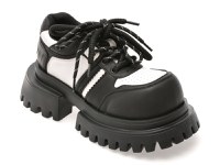 Pantofi GRYXX alb-negru, 696, din piele naturala - 1
