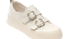 Pantofi GRYXX albi, 24995, din piele naturala