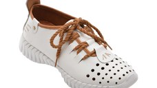Pantofi GRYXX albi, 5306, din piele naturala