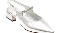 Pantofi GRYXX argintii, 32601, din piele naturala