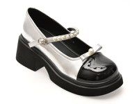 Pantofi GRYXX argintii, 661081, din piele naturala - 1