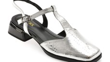Pantofi GRYXX argintii, E419, din piele naturala