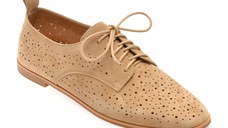 Pantofi GRYXX bej, 4C121, din piele intoarsa