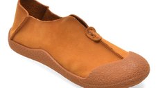Pantofi GRYXX galbeni, 61188, din piele naturala
