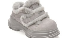Pantofi GRYXX gri, 2205, din piele intoarsa